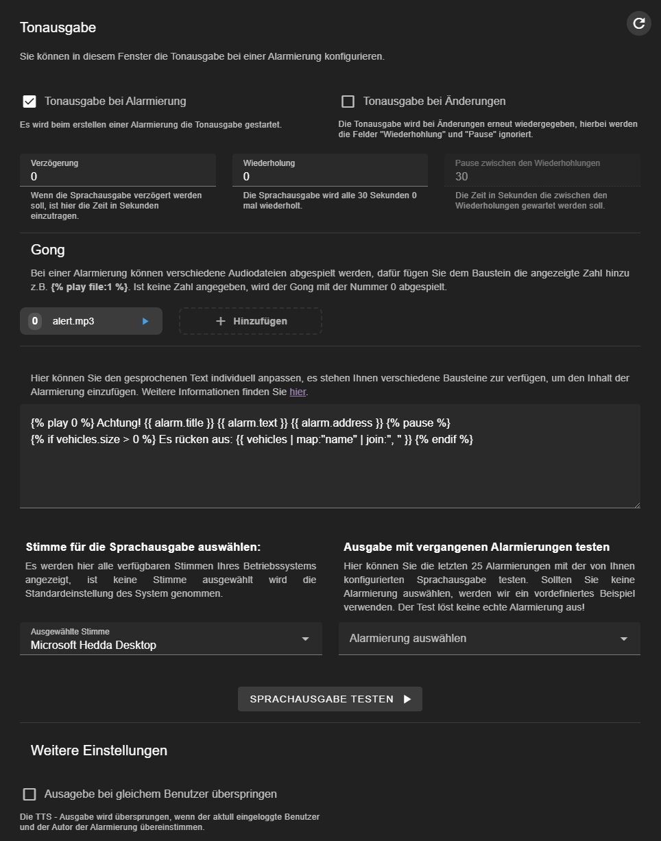 Tonausgabe - Beispiel