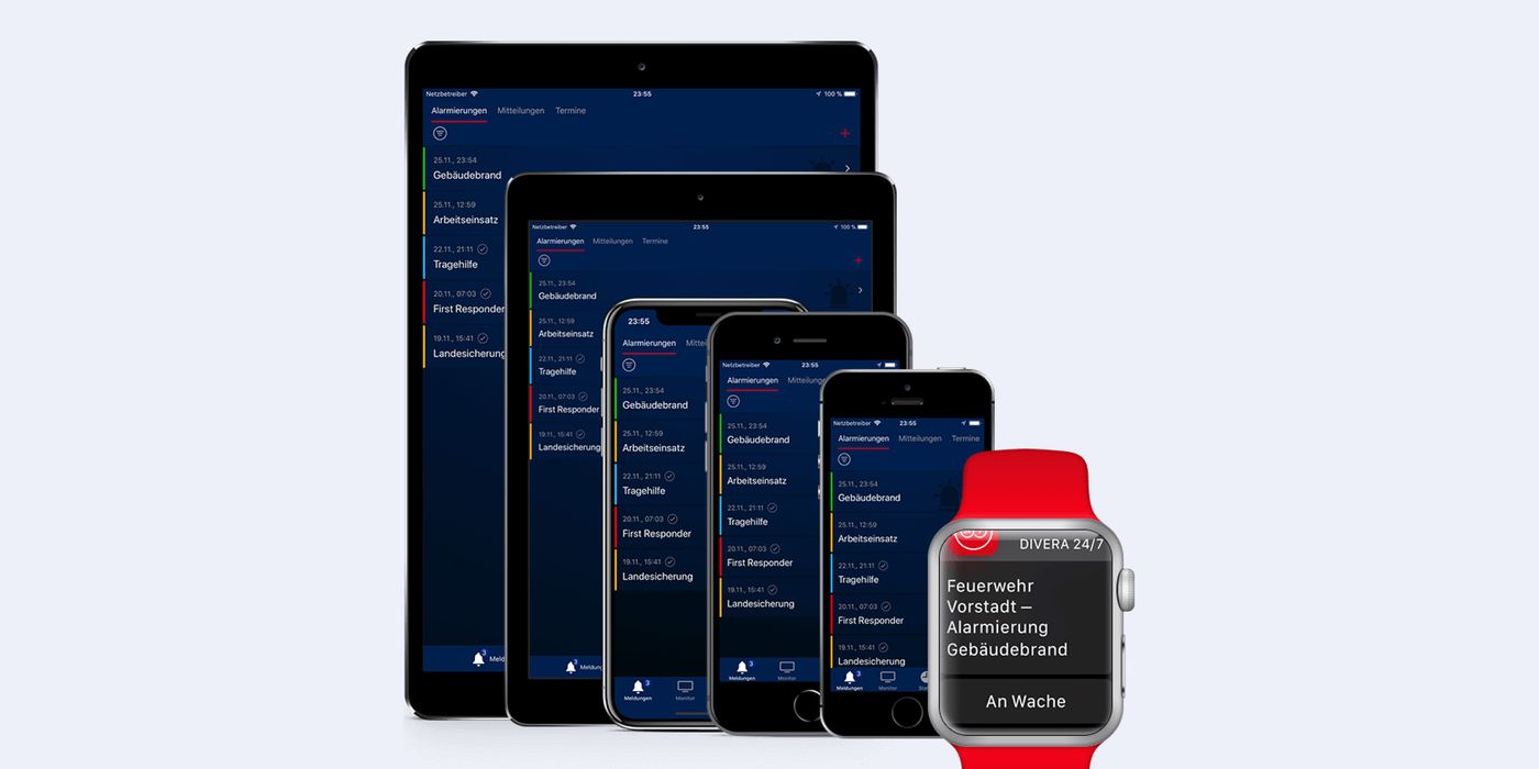 Tablets und Smartphones mit der DIVERA 24/7 App - 2017