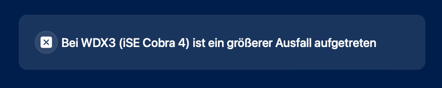 DIVERA 24/7 - Statuspage WDX3 Ausfall